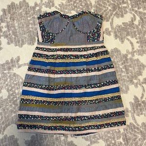 Strapless Boho Dress